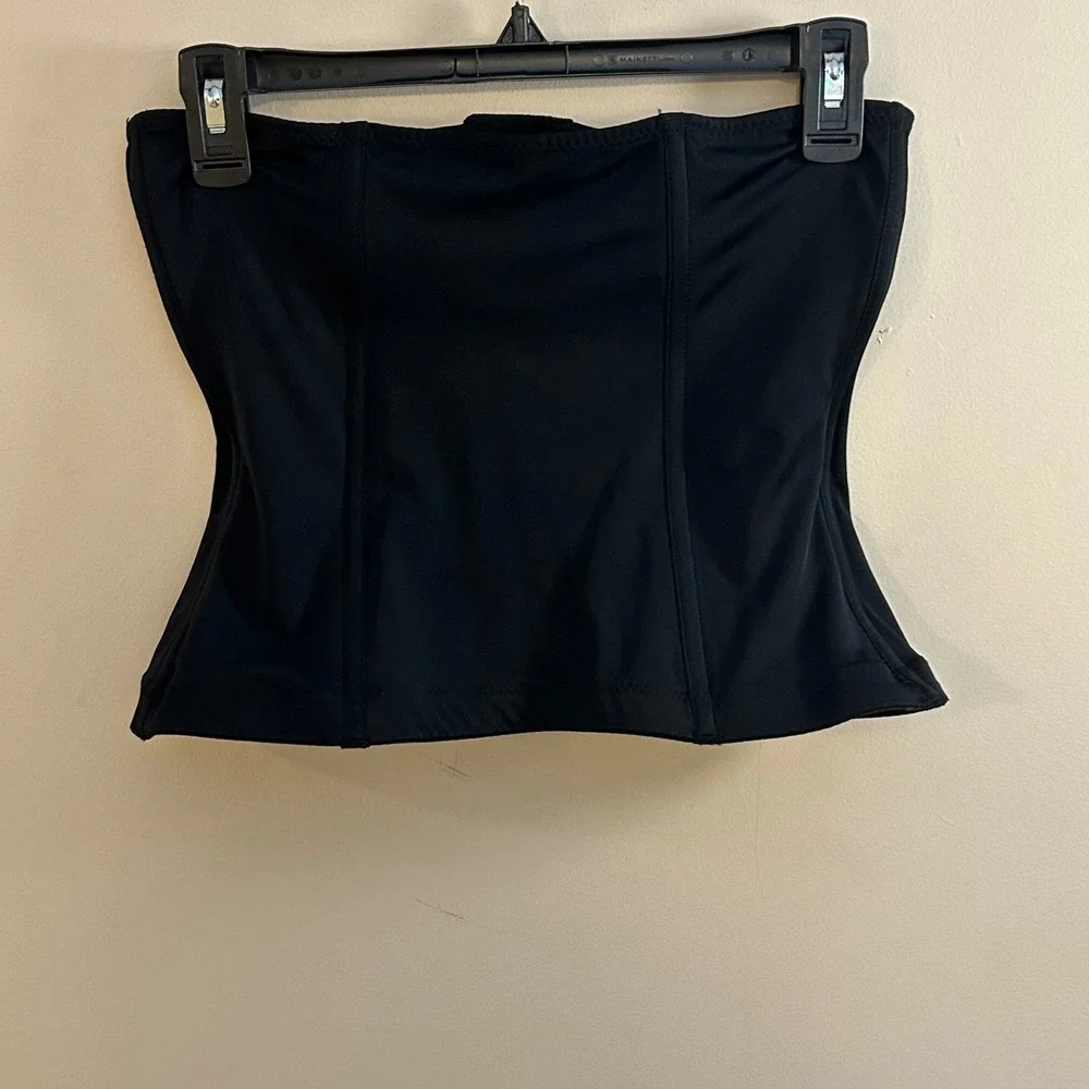 Black‎ Corset Top Hook and Eye Closure Sleeveless Sexy Lingerie
